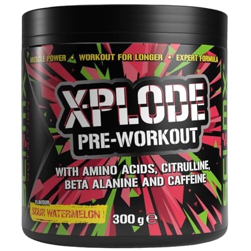 SCI-MX X-PLODE Pre Workout Powder - Sour Watermelon - Amino Acids + 250mg Caffeine • 6g – Bild 6