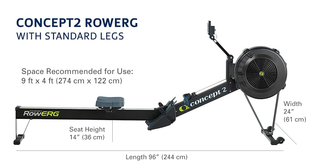 Concept2 RowErg mit Standardbeinen – Bild 4
