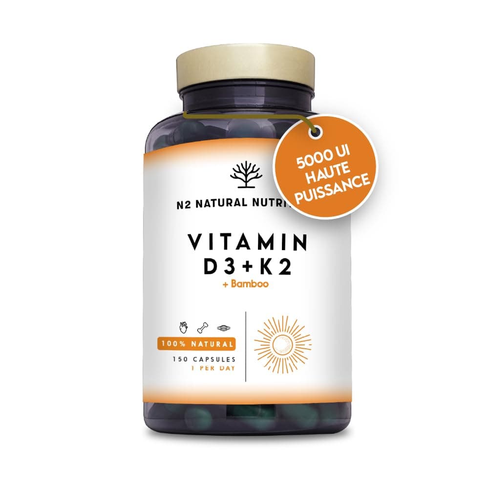 N2 Natural Nutrition Vitamine D3 K2 Dosage Élevé Naturelle