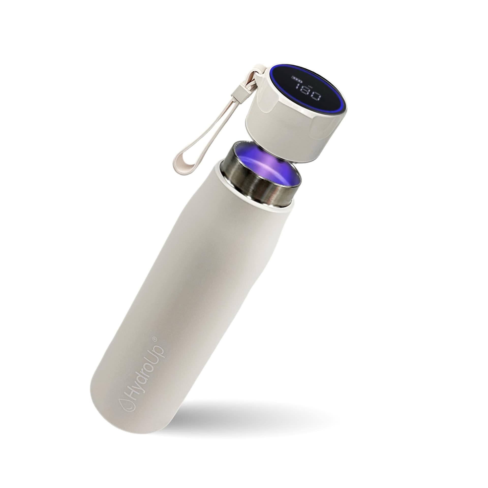 HydroUp Selbstreinigende Trinkflasche mit smartem Deckel für