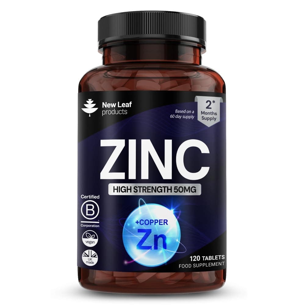 NEW LEAF PRODUCTS Zinc 50mg High Strength