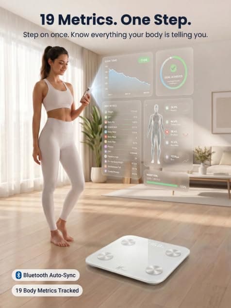 HomeFashion HFitness Báscula Inteligente de Grasa Corporal – Bild 3