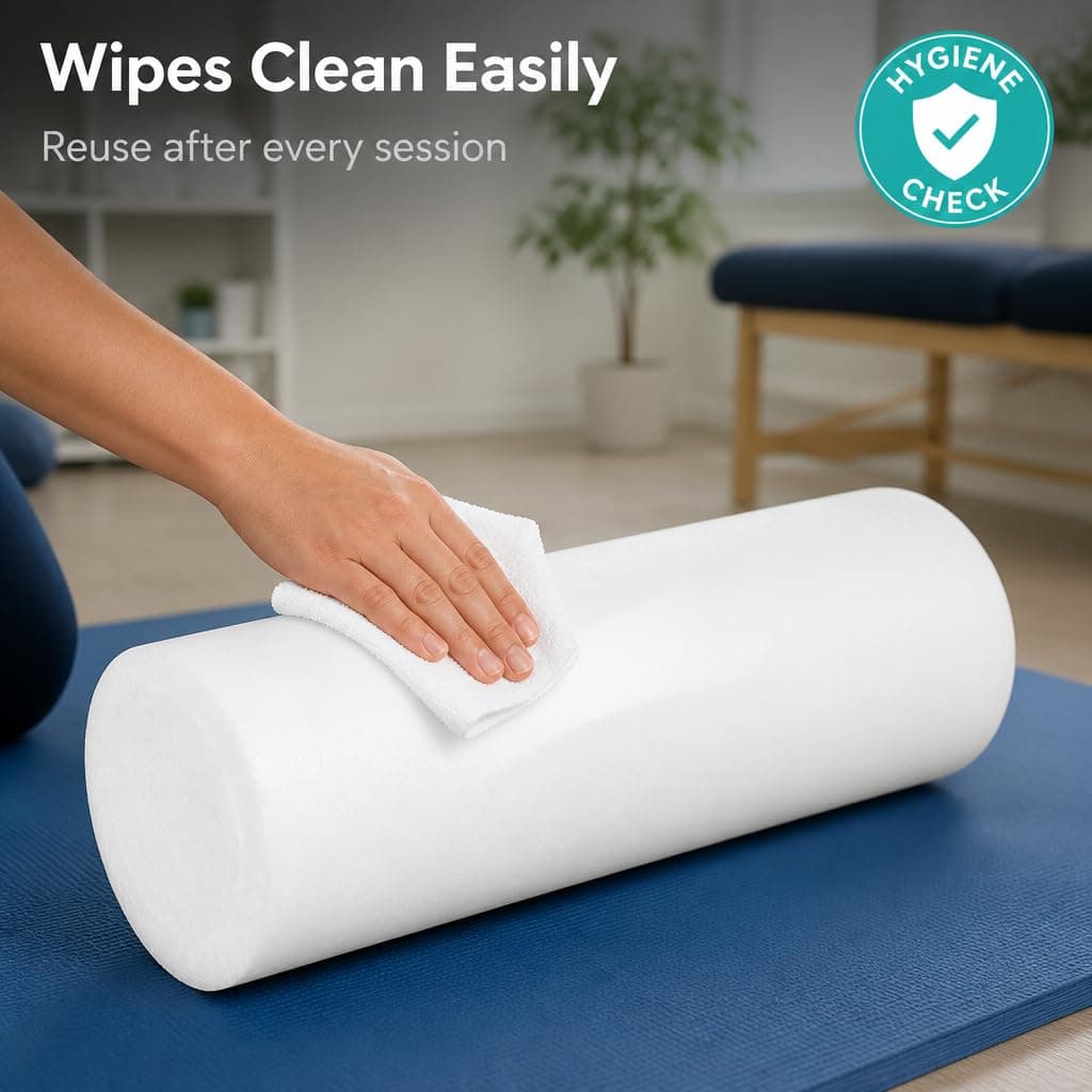 Healthy You Medium/Firm White PE Foam Roller (36" Full – Bild 6