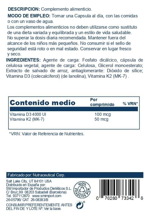 SOLARAY Vitamina D3 + K2 – Bild 2