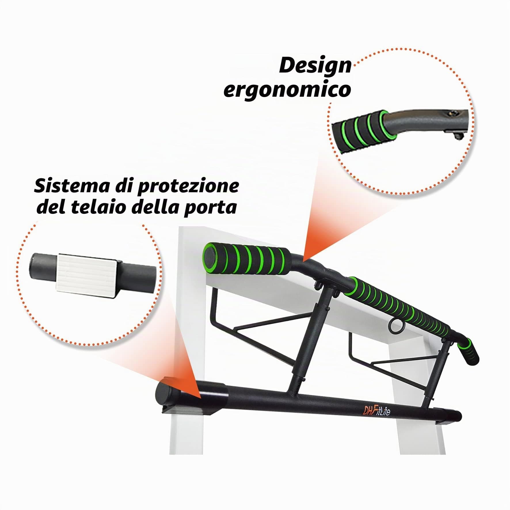 DH FitLife Barra per Trazioni da Porta – Bild 5