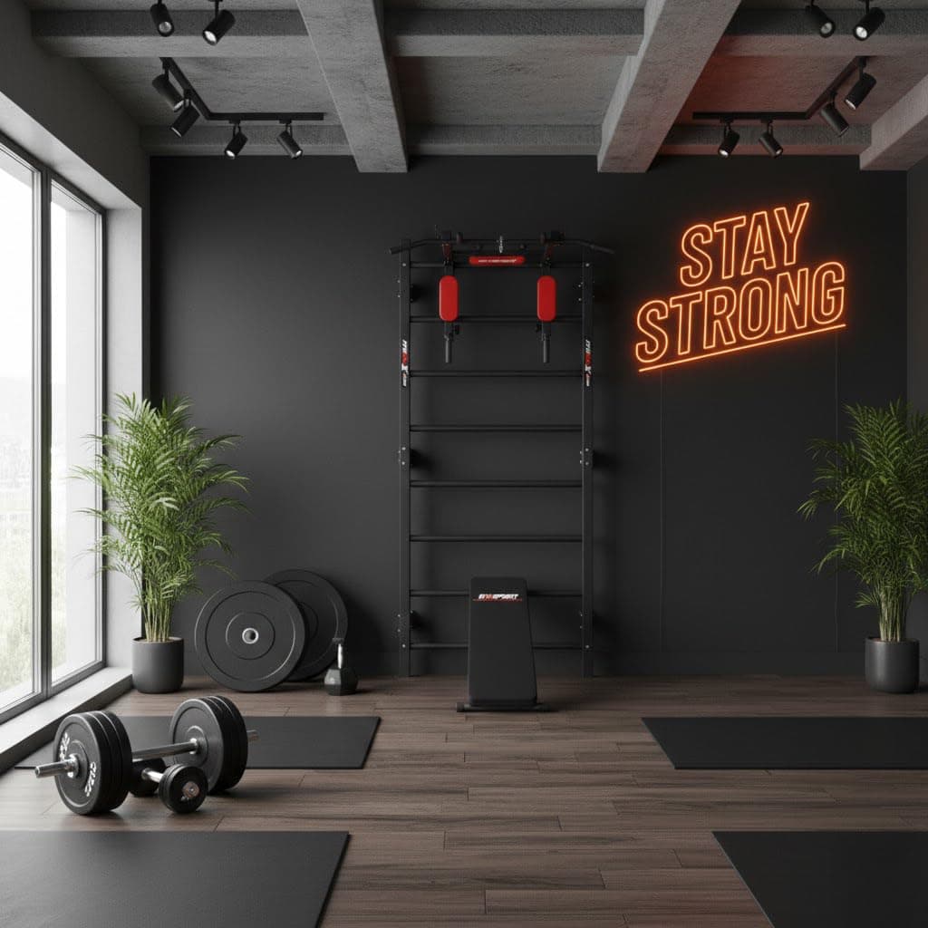K-Sport : Trainingsset Sprossenwand + Dip Station – Bild 6