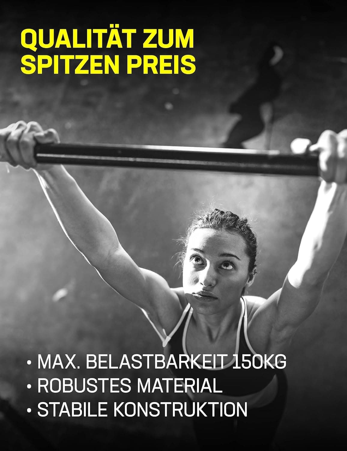 SPORTINATOR ® Klimmzugstange zum Einspannen im Türrahmen – Bild 4
