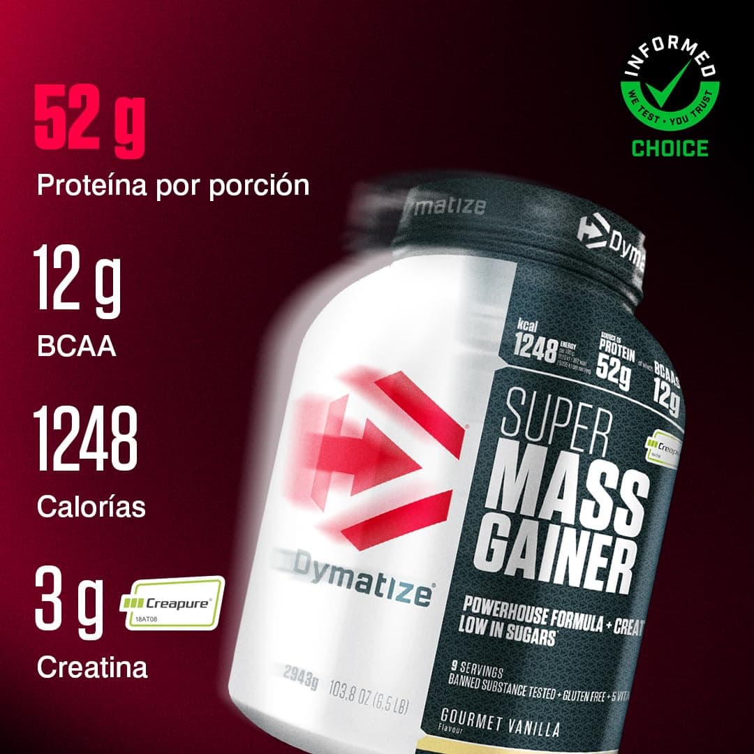 Dymatize Super Mass Gainer Gourmet Vanilla 2943g – Bild 2