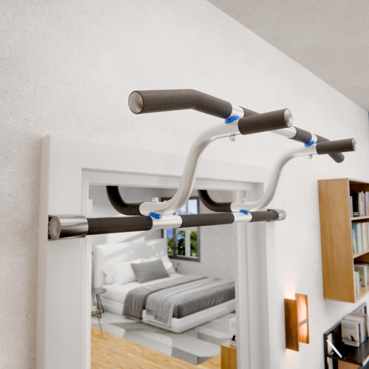 Ultimate Body Press XL Doorway Pull Up Bar with Elevated – Bild 6