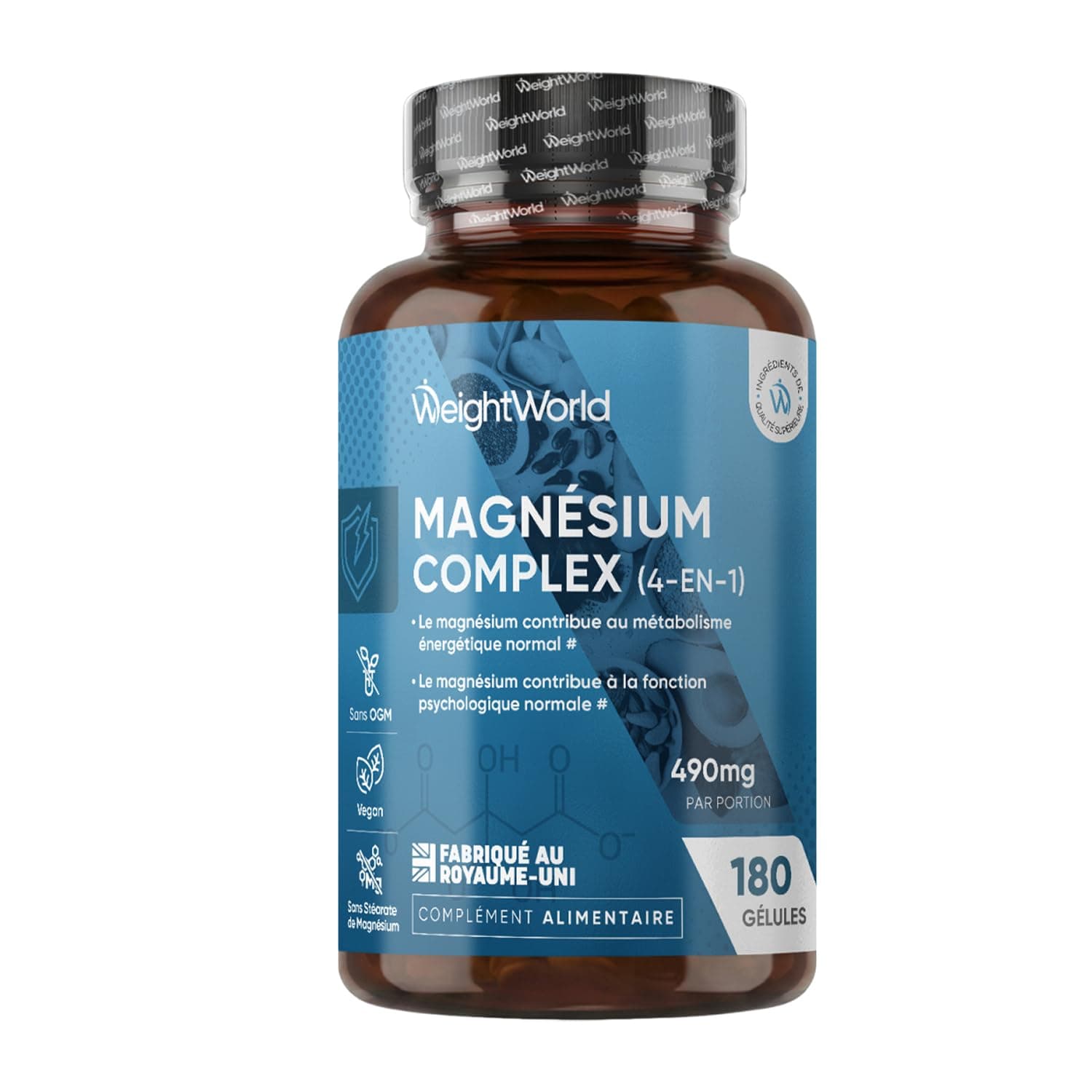 WeightWorld Magnesium Complex 490mg Magnesium Bisglycinate