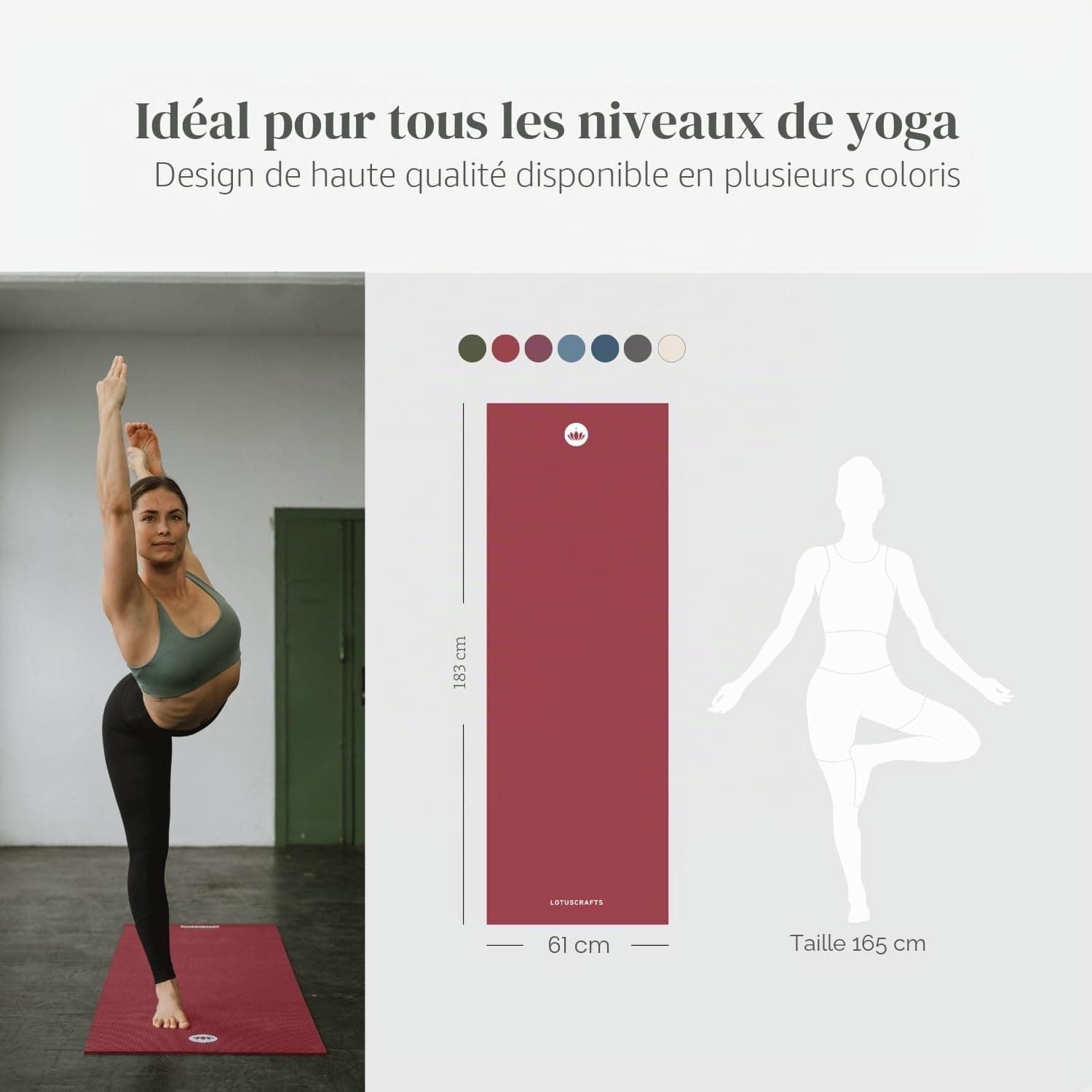 Lotuscrafts Tapis de yoga antidérapant – Bild 4