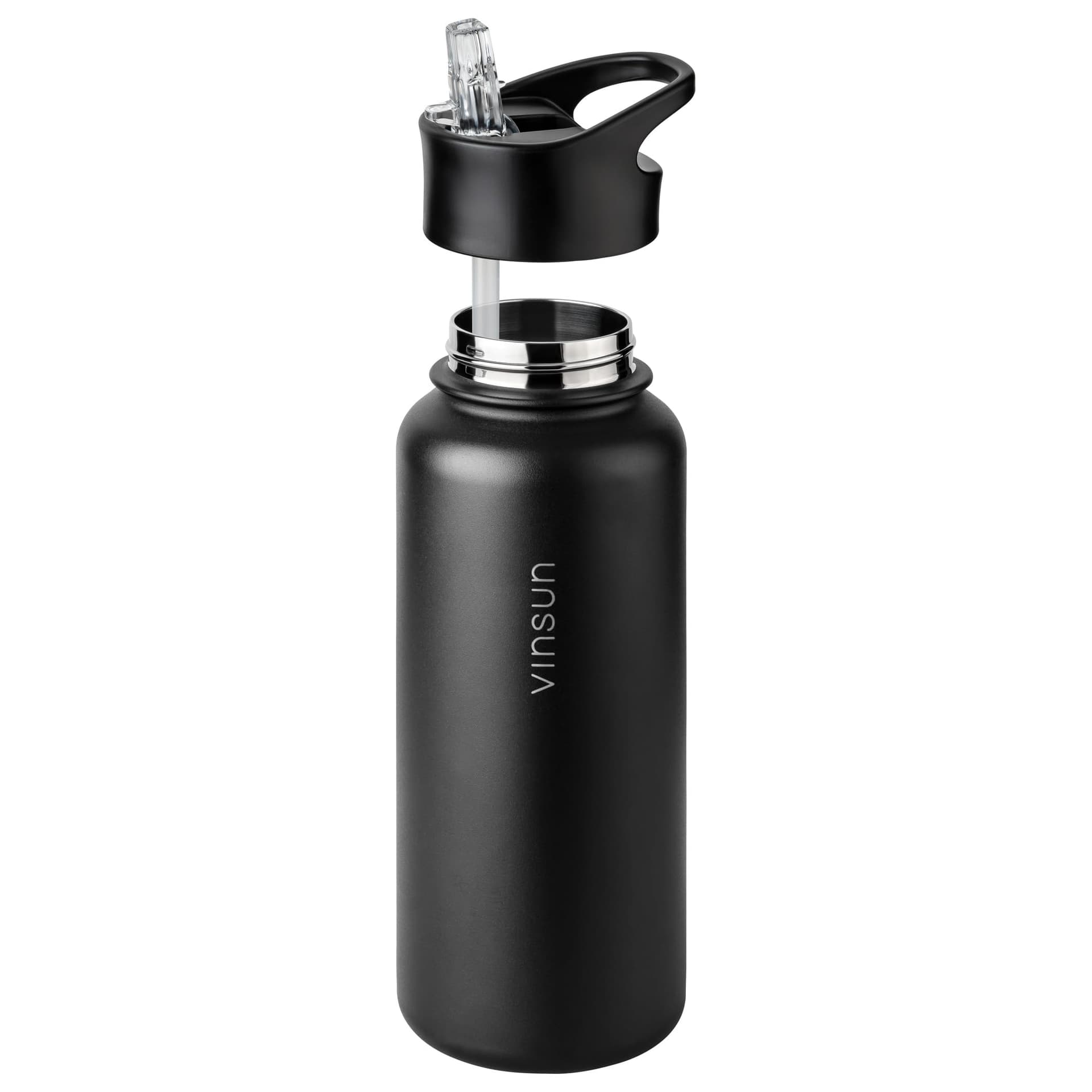 VINSUN Thermosflasche schwarz 1L – Bild 5