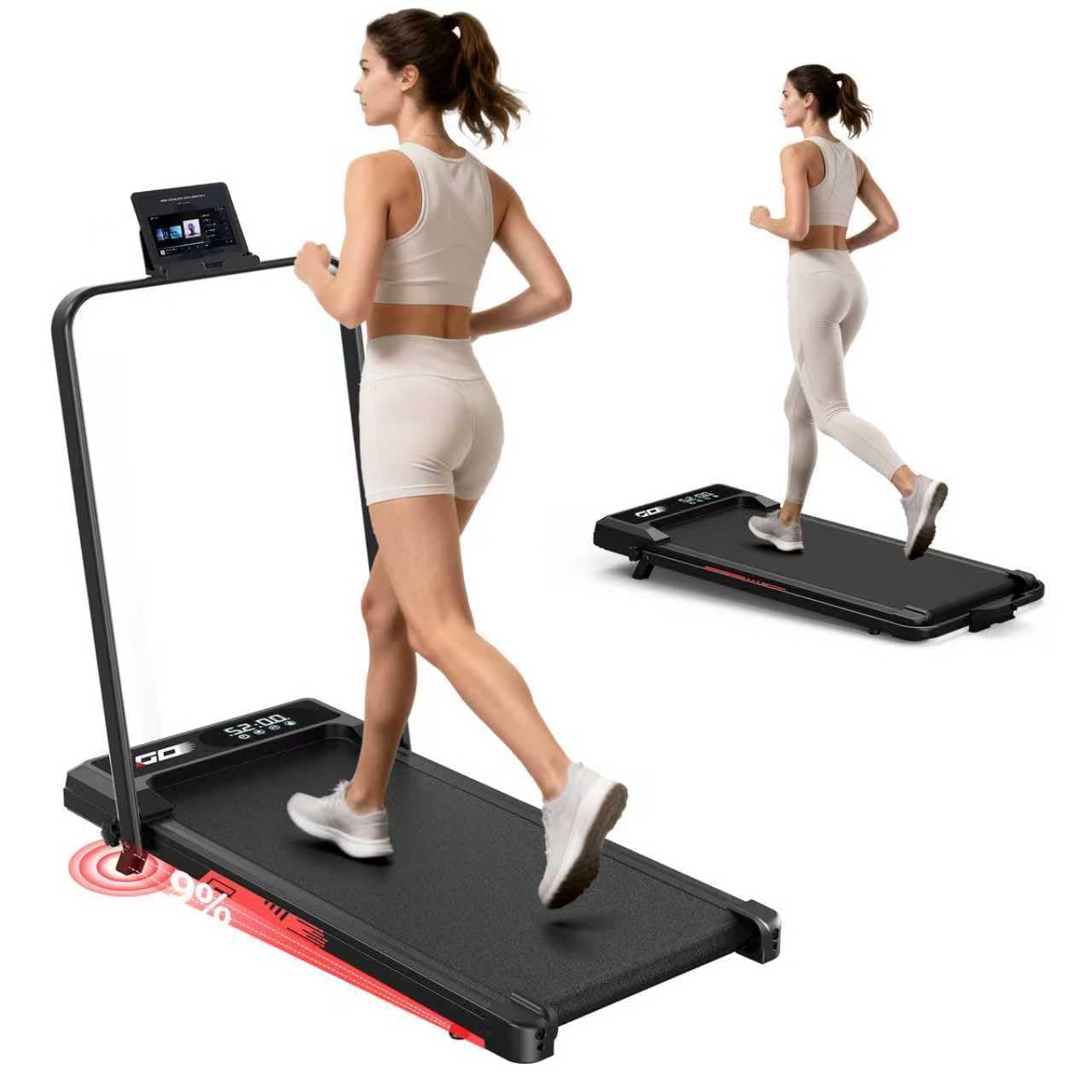 ApexPrime Sports Tapis Roulant Elettrico Pieghevole 3 in 1 con Inclinazione