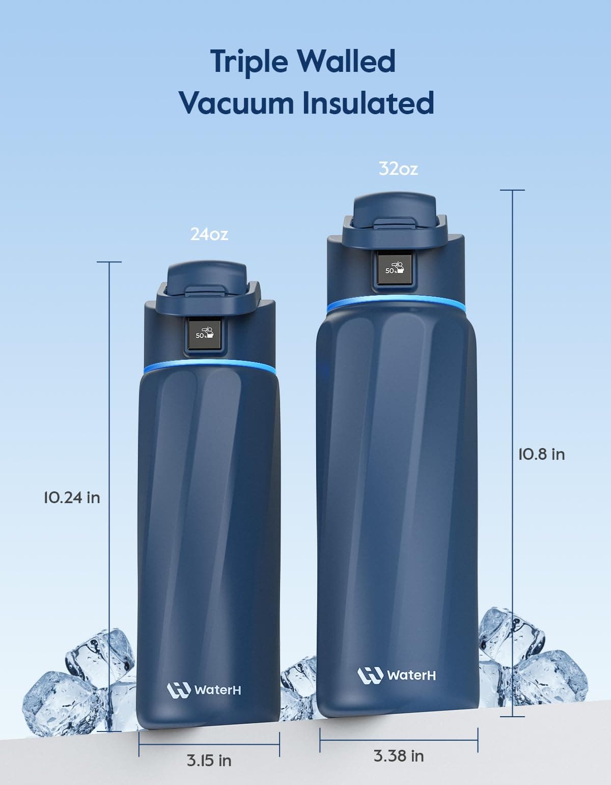 WATERH BOOST Smart Water Bottle with Reminder & Tracker – Bild 5