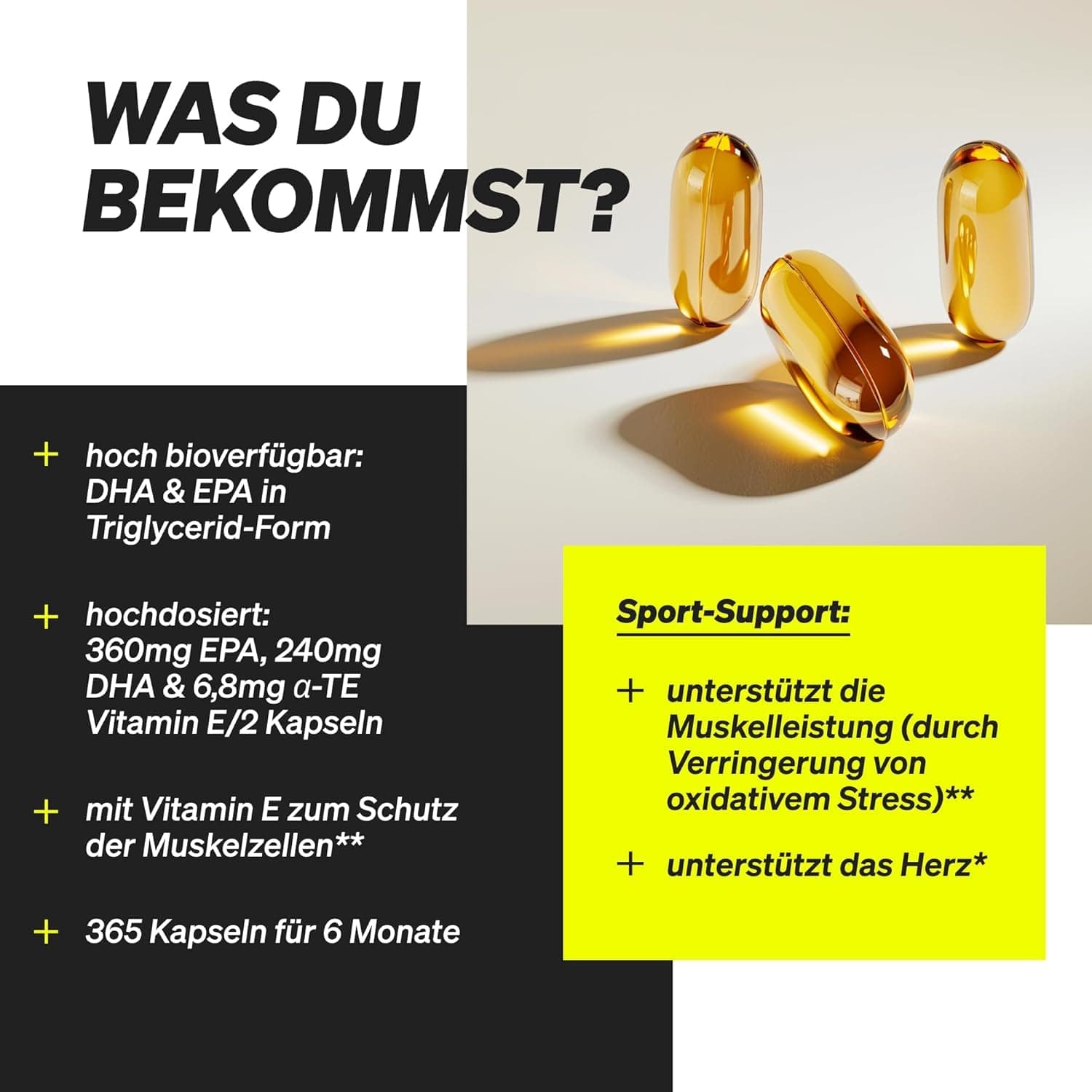 natural elements Omega 3 (2er Set) – 2x 365 Kapseln – Bild 4