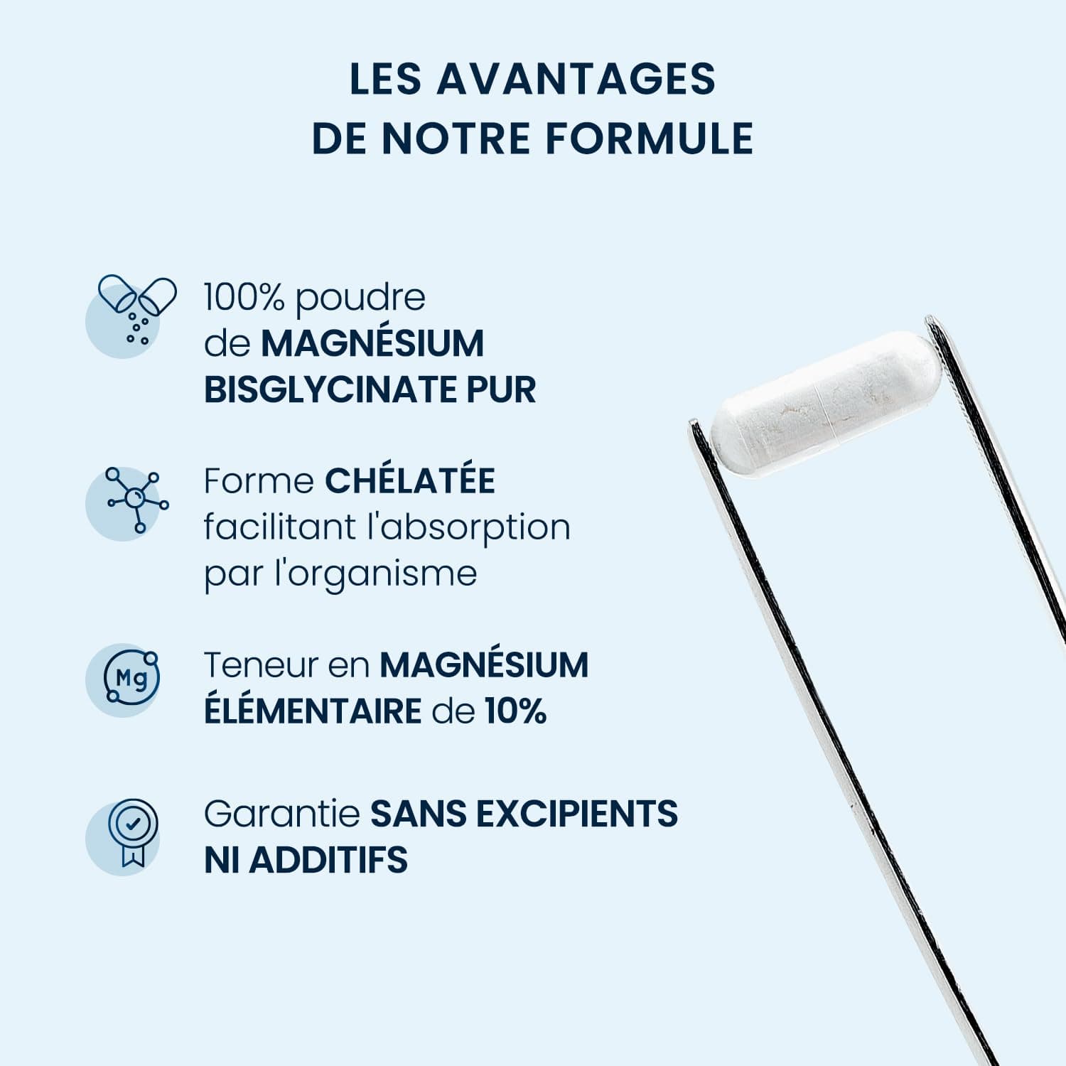 Dynveo Magnésium Bisglycinate Chélaté 100% Pur - 60 G – Bild 5