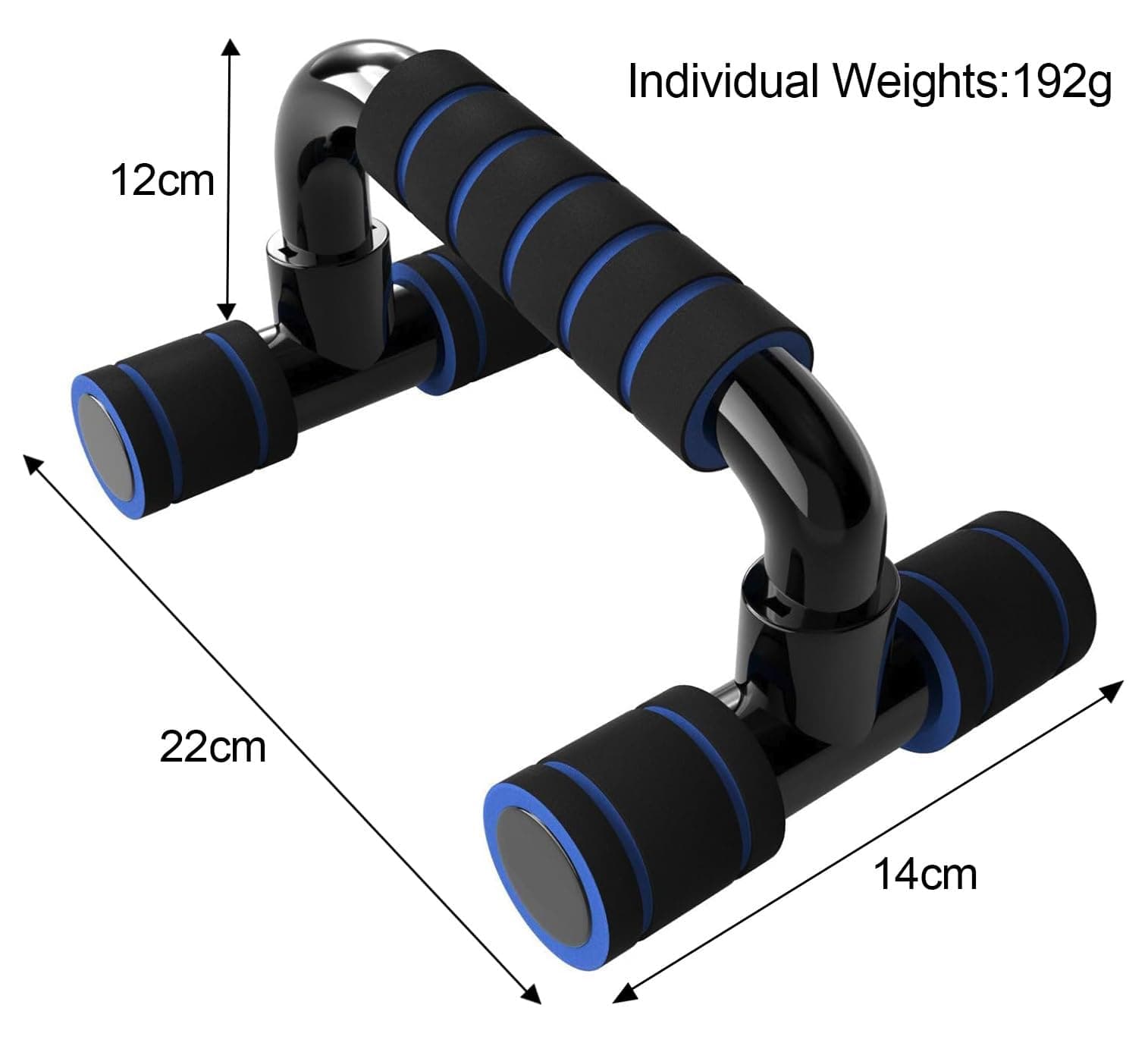 SHOCHX Liegestützgriffe Push Up Bars Fitnessstudio-Übungsgeräte – Bild 3