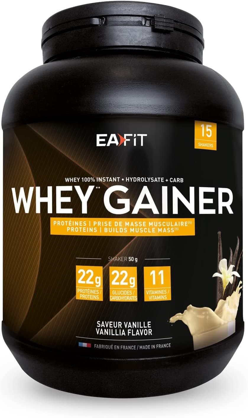 Eafit WHEY GAINER - EAFIT - Prise de masse musculaire et apport calorique - 22g