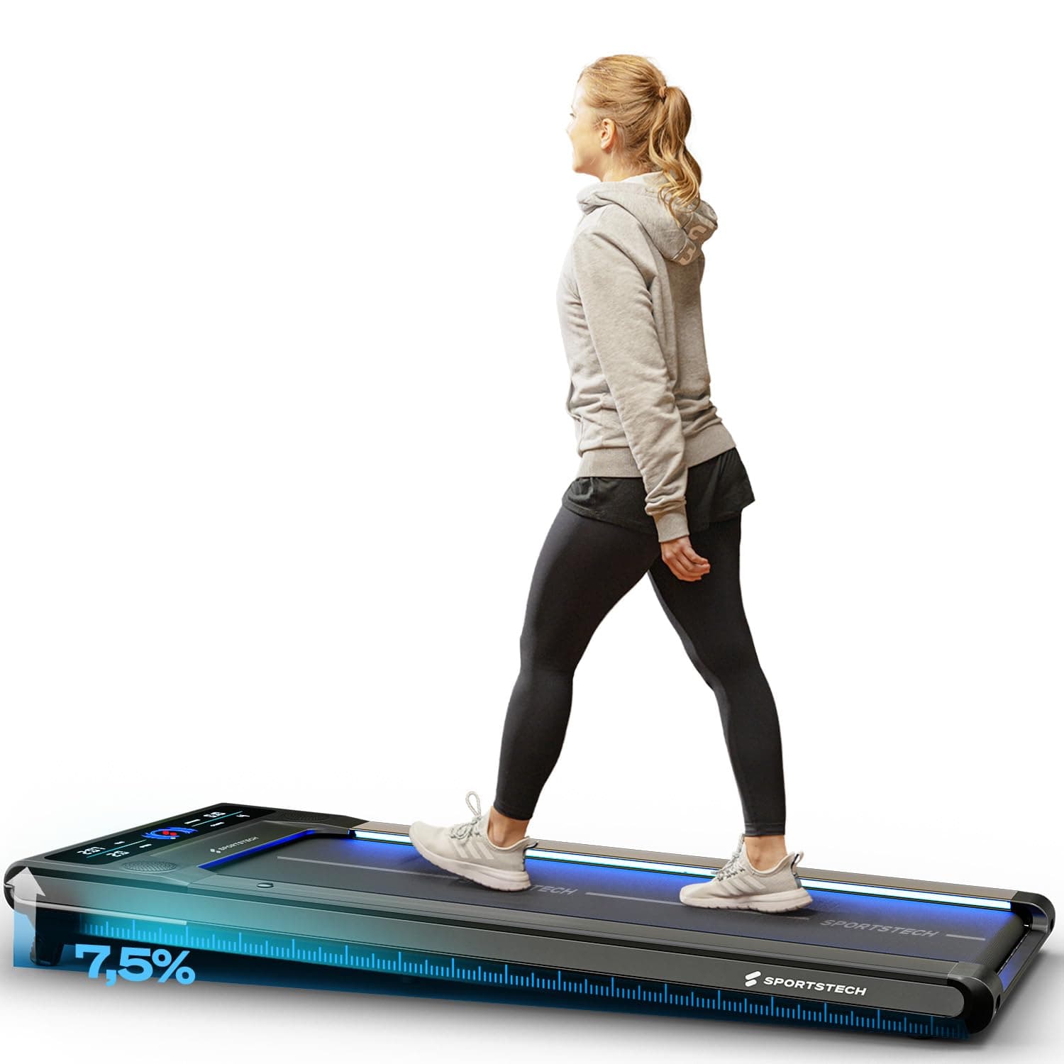 Sportstech sWalk Walking Pad Laufband mit LED