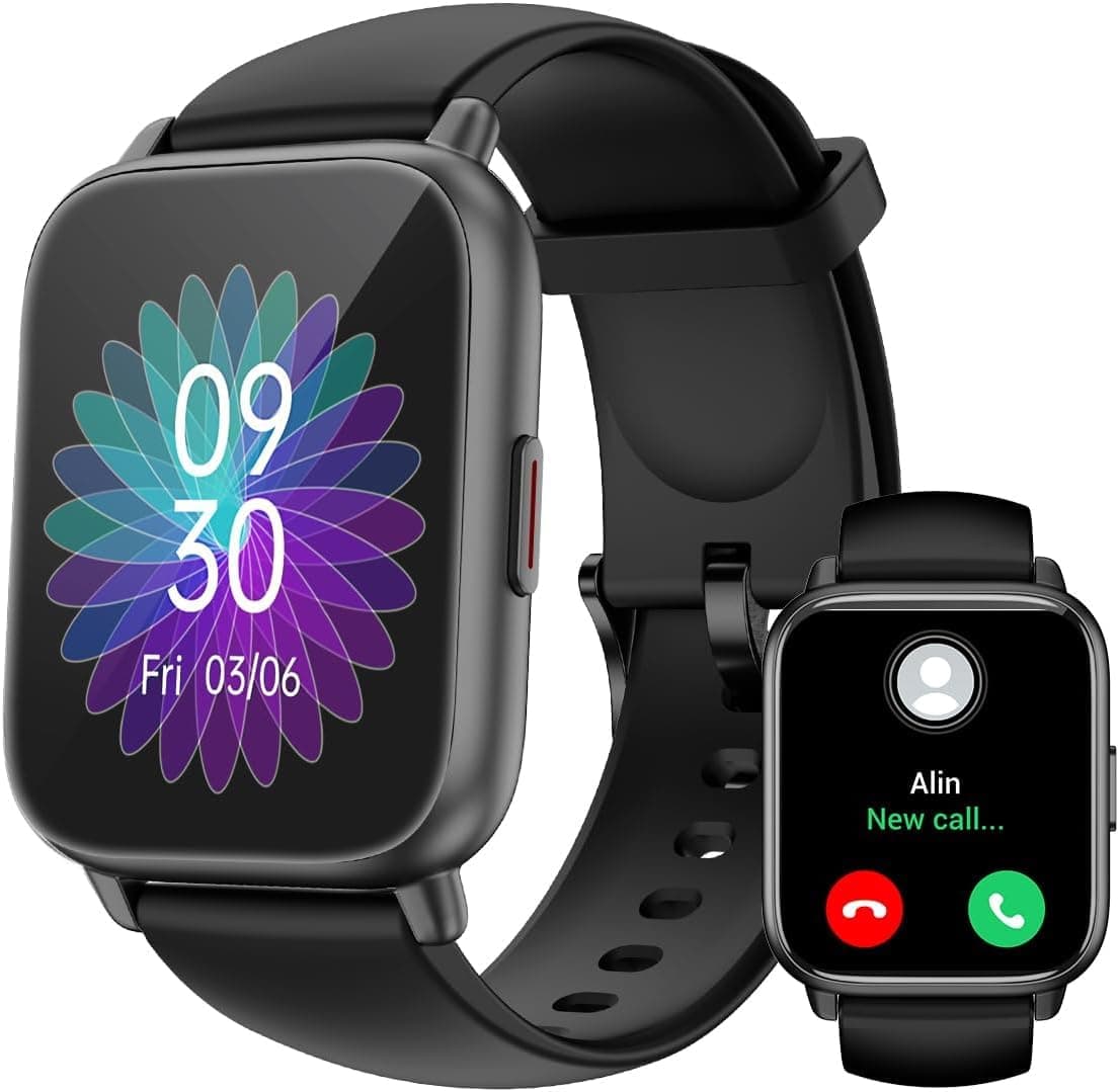 RUIMEN RUIMEN Montre Connectée Homme Femme avec Appel Bluetooth