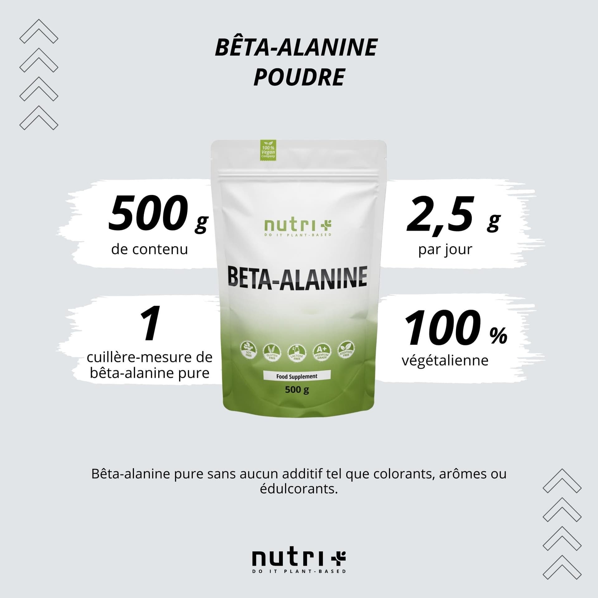 Nutri + Beta Alanin Pulver 500 g – Bild 2