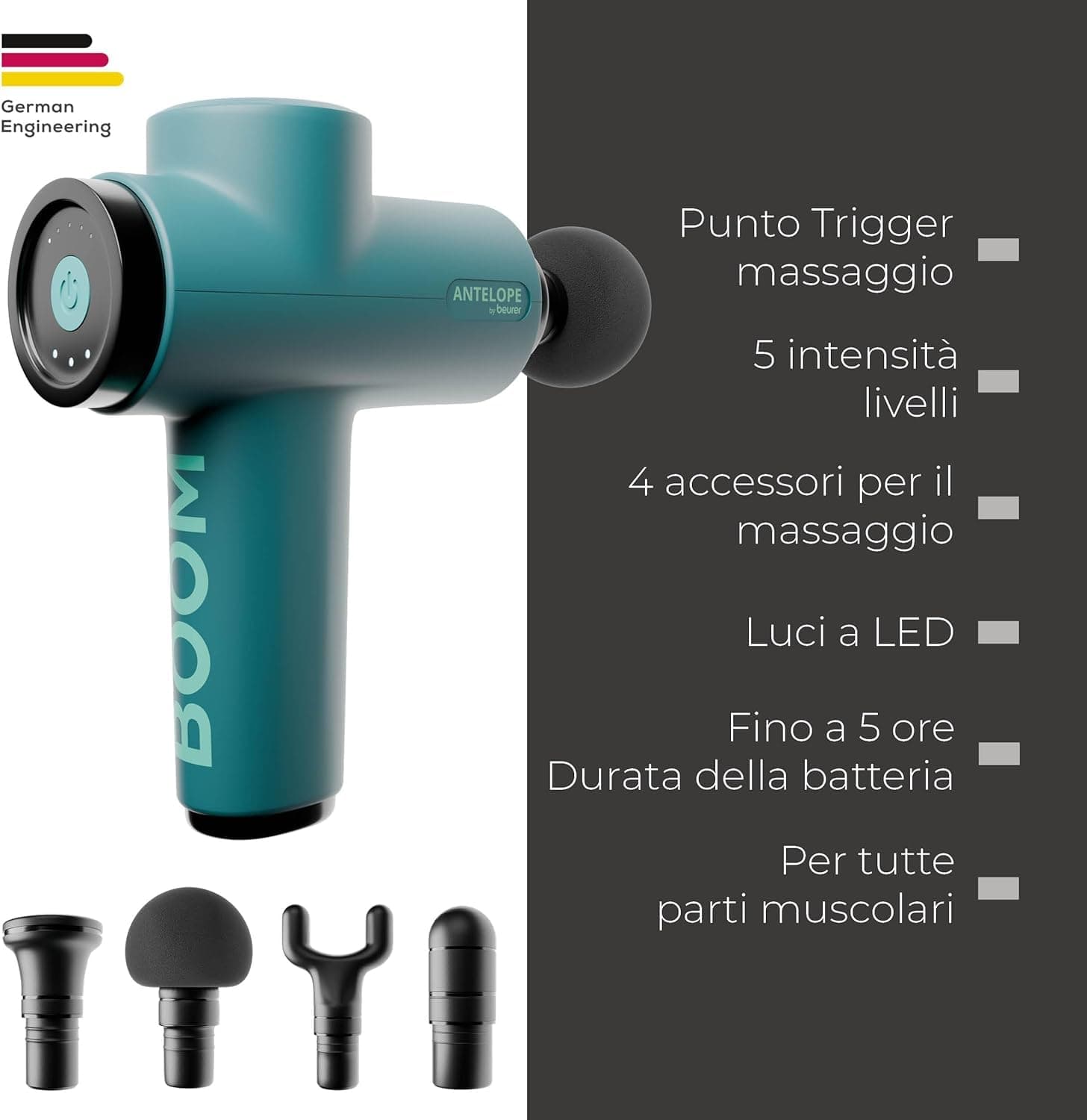 Beurer Antelope BOOM Pistola per Massaggio Muscolare – Bild 7