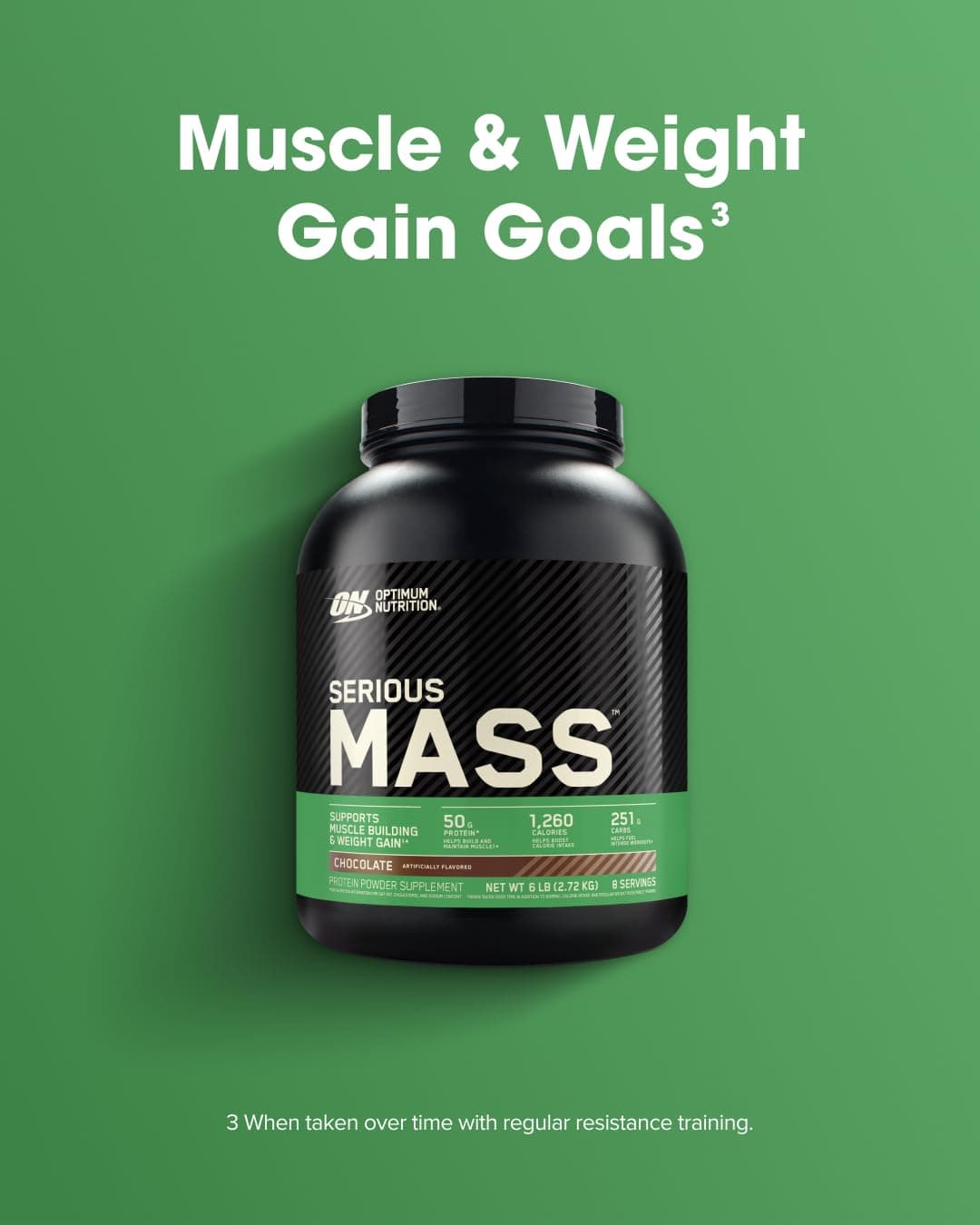 Optimum Nutrition Serious Mass Weight Gainer Pulver, Geschmack Vanille, 2.73kg – Bild 5