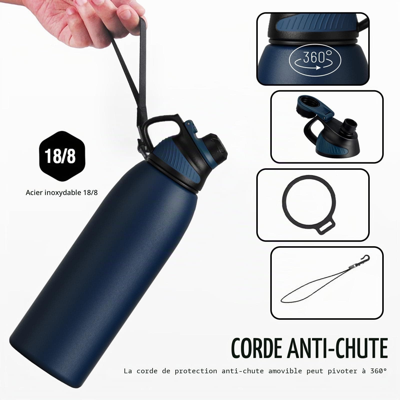 Fjbottle Borraccia Termica con Tappo magnetico 1500ML – Bild 3
