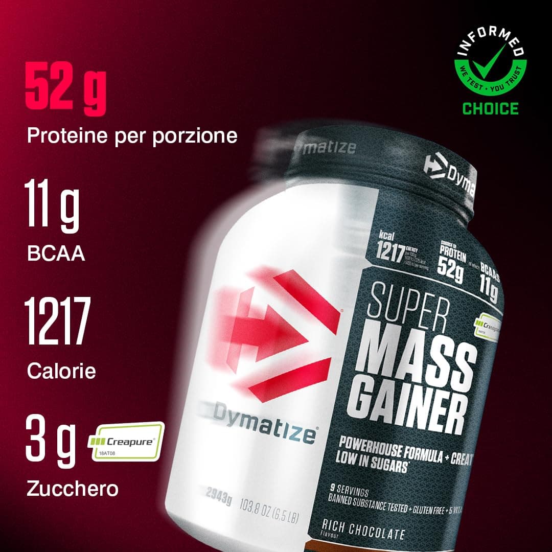 Dymatize Super Mass Gainer Rich Chocolate 2943g – Bild 2