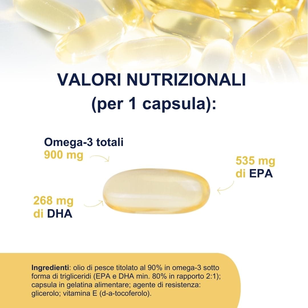 Omegor Omega 3 IFOS 5 Stelle 90 cps - Olio di Pesce Omega 3 1000mg – Bild 4