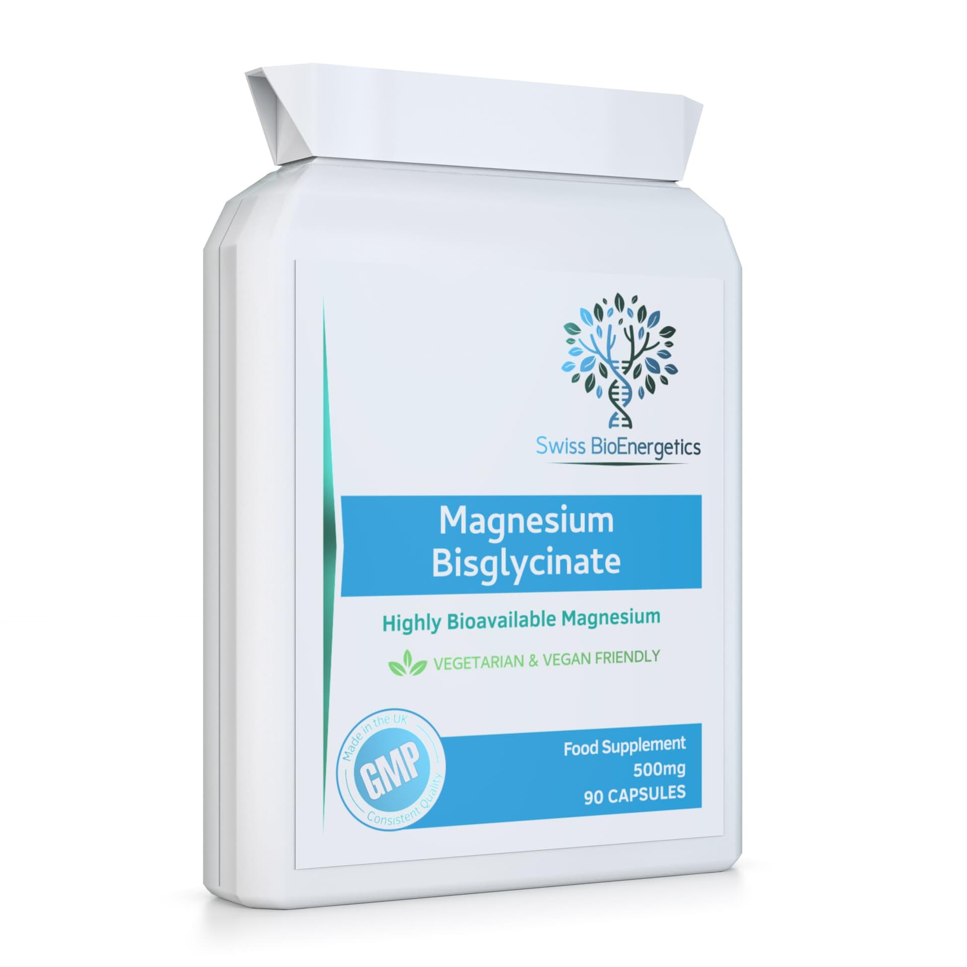 swiss bioenergetics Magnesium Bisglycinate (Glycinate) 500mg