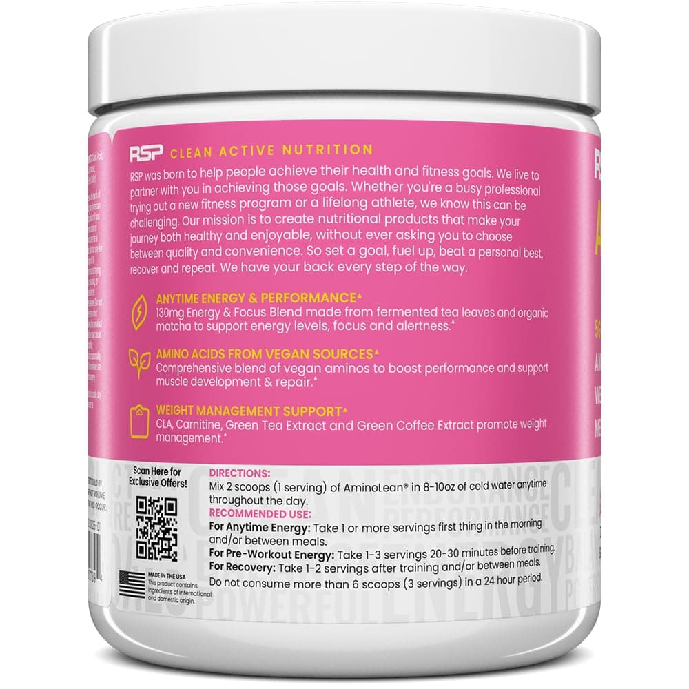 RSP NUTRITION AminoLean Pre Workout Powder – Bild 2