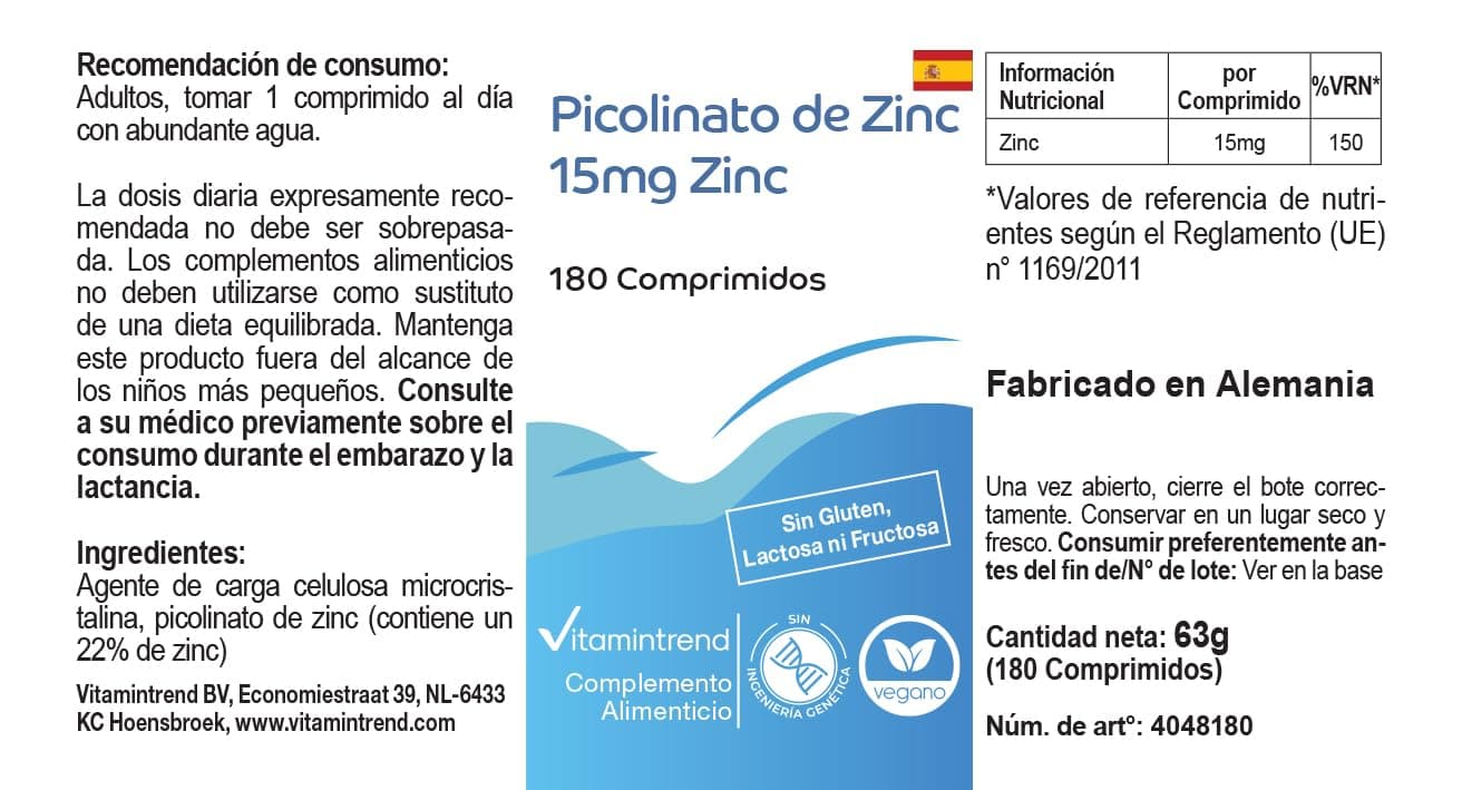 Vitamintrend Zinco ad alto dosaggio 15 mg – Bild 5