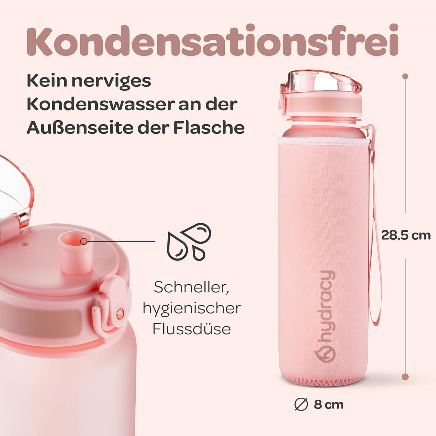 Hydracy Trinkflasche mit Fruchteinsatz - 1L – Bild 5