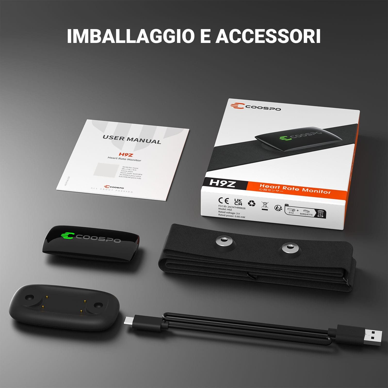CooSpo Cardiofrequencemetre H9Z Rechargeable – Bild 7