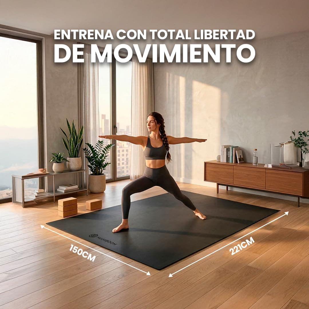 ManiBoom Esterilla Yoga Antideslizante XL 212 x 150 cm – Bild 2