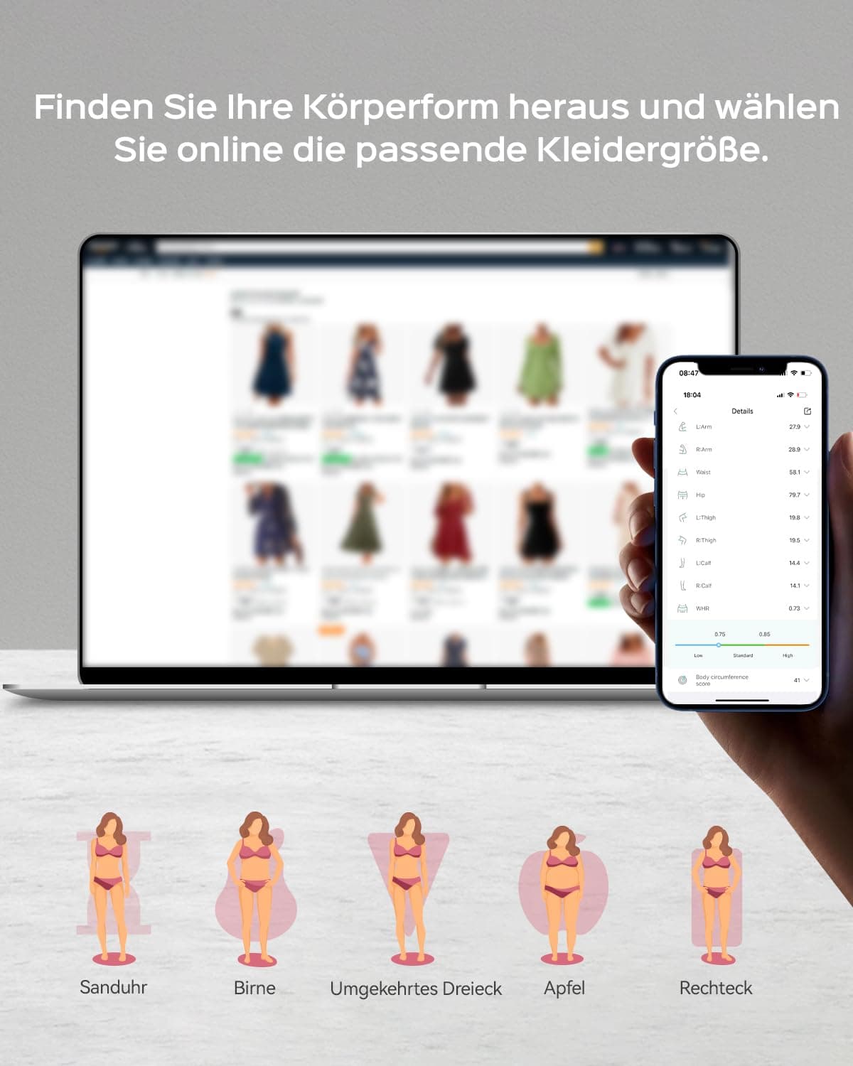 Tychesy Smart Körpermaßband mit niedlicher Kaninchenkopf – Bild 7