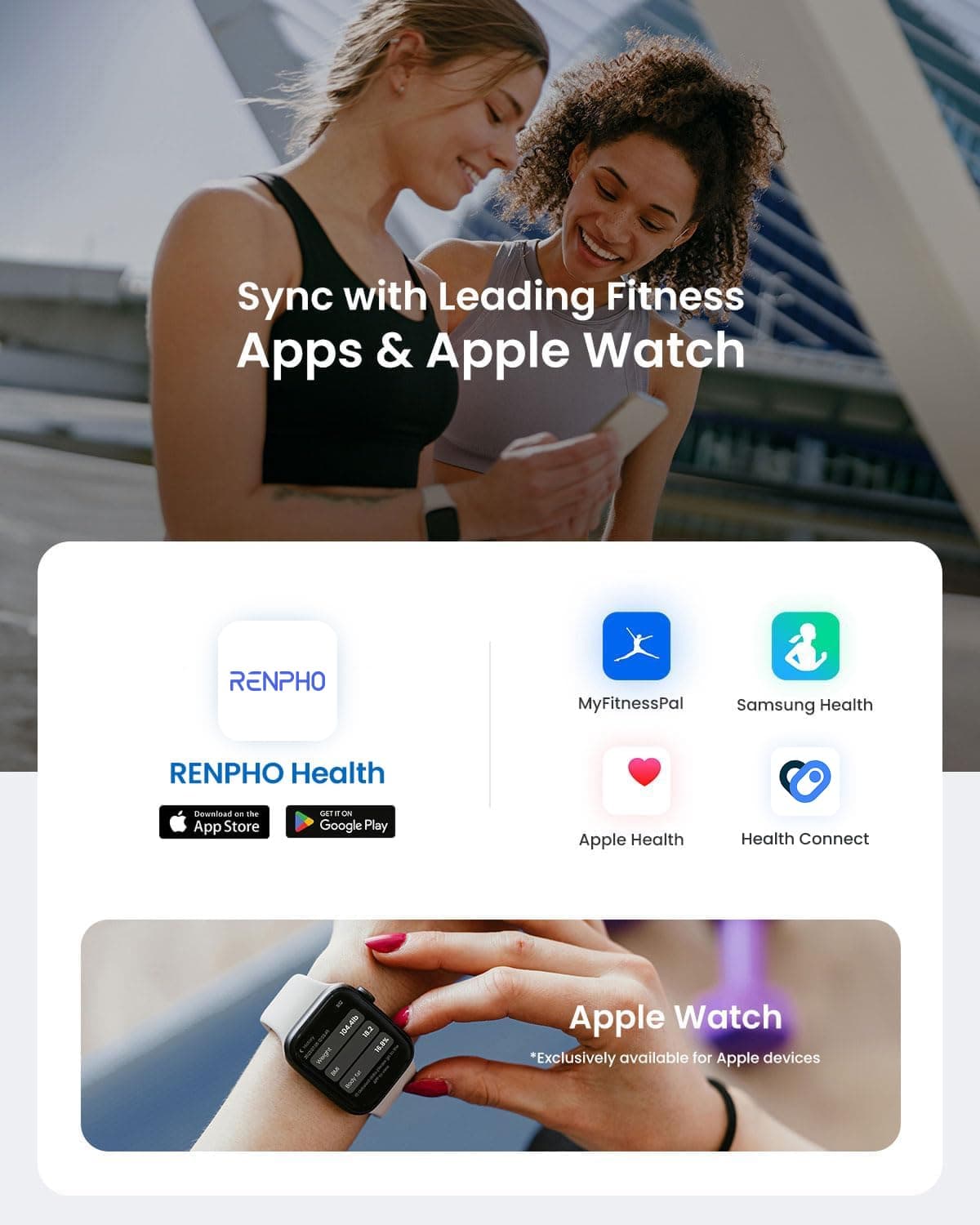 RENPHO Körperfettwaage Bluetooth Digital Personenwaagen – Bild 6