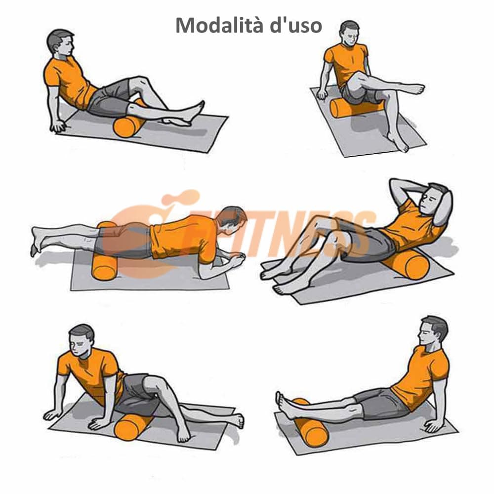FFitness Foam Roller Rullo Yoga Massaggiatore Indeformabile per – Bild 6