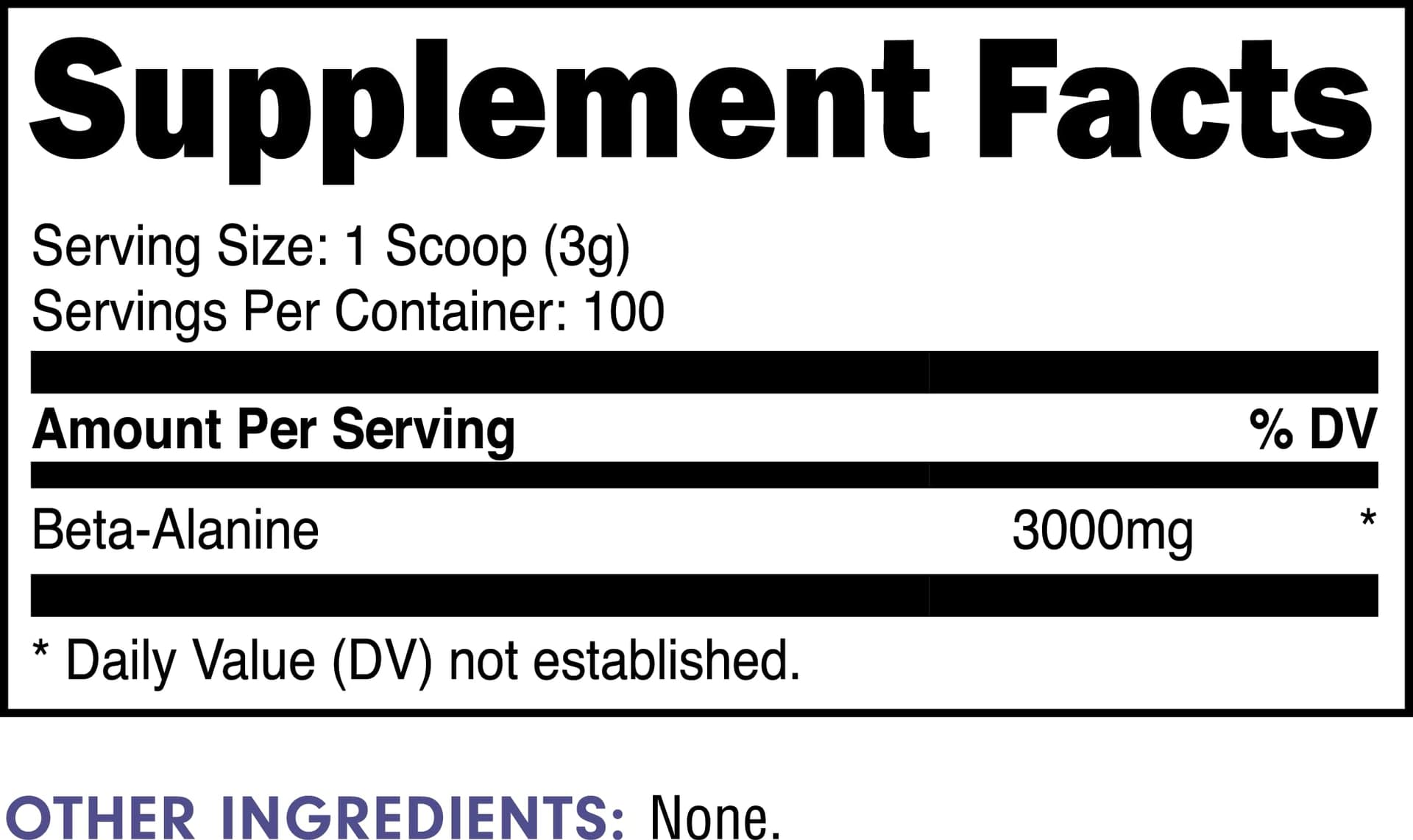 Bucked Up Beta Alanine 300mg Powder – Bild 2