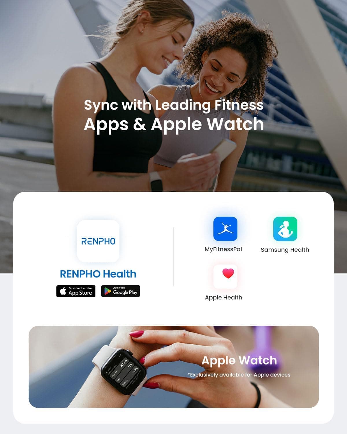 RENPHO Körperfettwaage Bluetooth Digital Personenwaagen – Bild 5