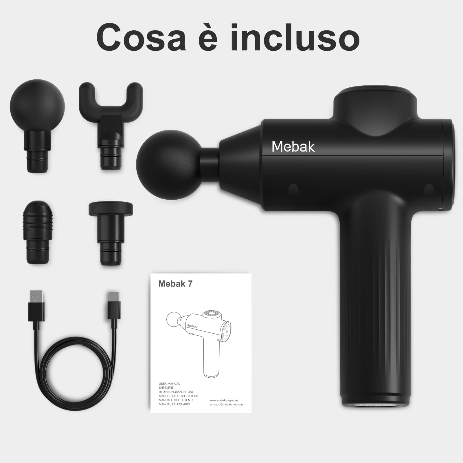 Mebak 7 Pistola Massaggio Muscolare – Bild 7