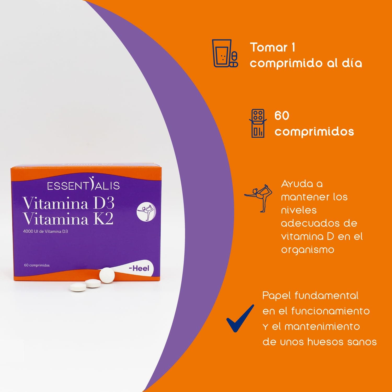 Essentialis Vitamina D3+K2 – Bild 3