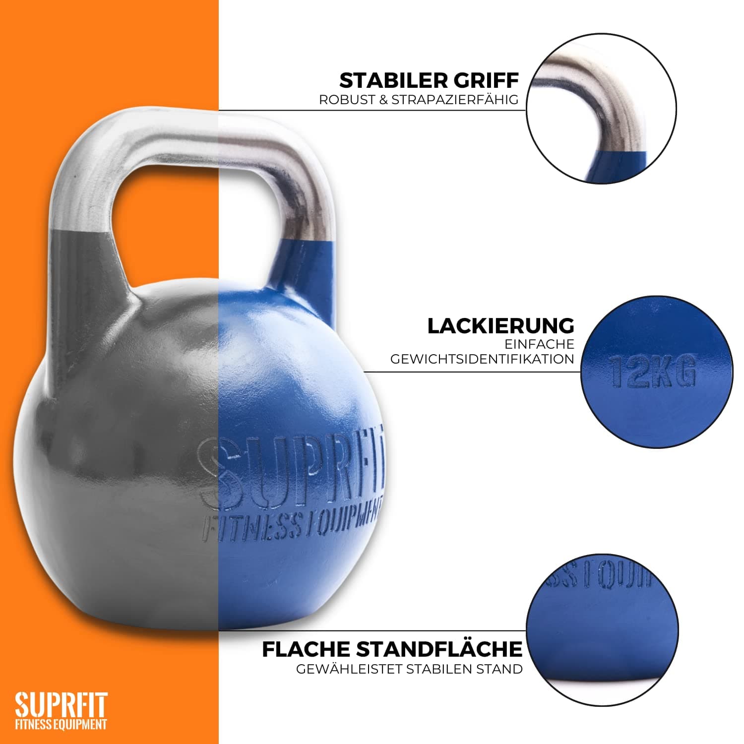 SF SUPRFIT SUPRFIT – Pro Competition Kettlebells 12 kg – Bild 4