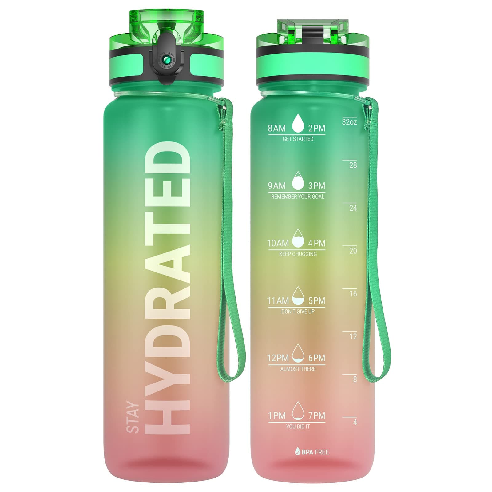 Sahara Sailor Trinkflasche, Sport Trinkflasche, [BPA-frei Tritan] 1L