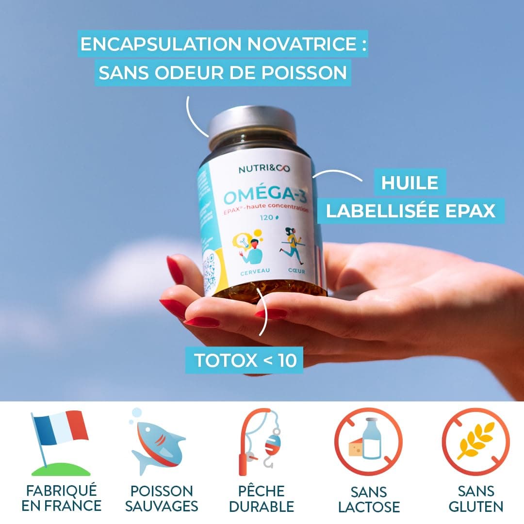 NUTRI & CO Omega 3 Huile de Poissons Sauvages EPAX® – Bild 6