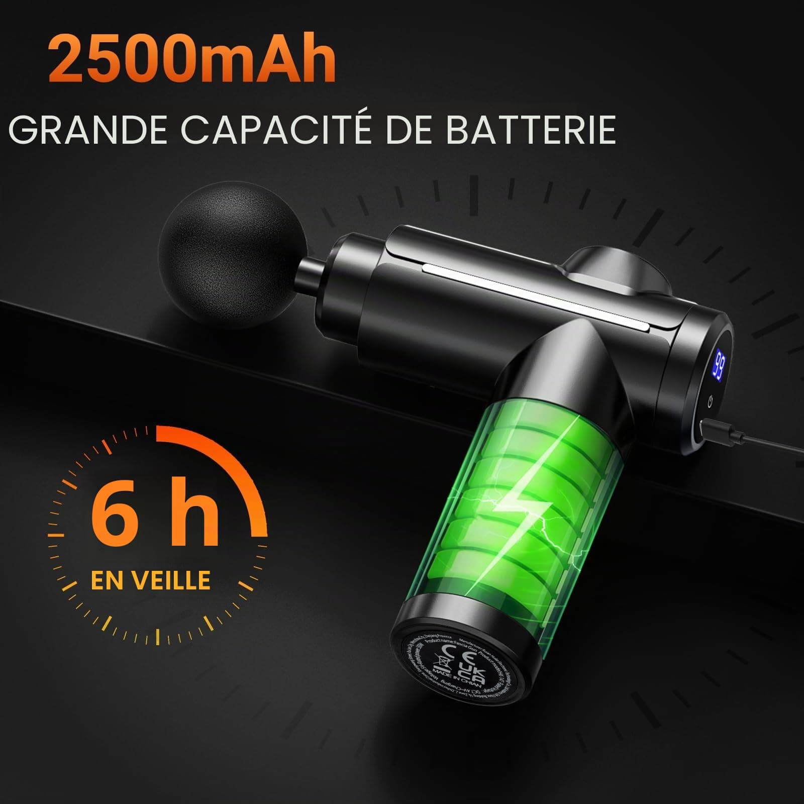 ASONINE Pistolet de Massage Musculaire – Bild 4