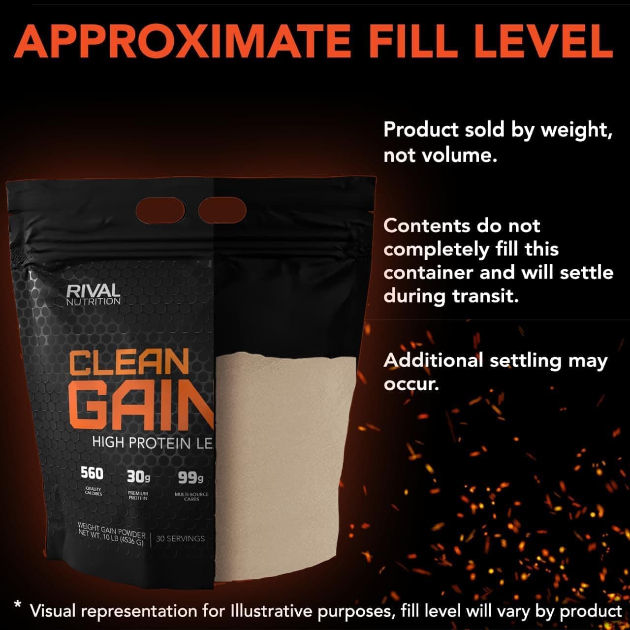 Rivalus Clean Gainer | High Protein Lean Mass Gainer Powder | 560 Calories, 30g – Bild 6
