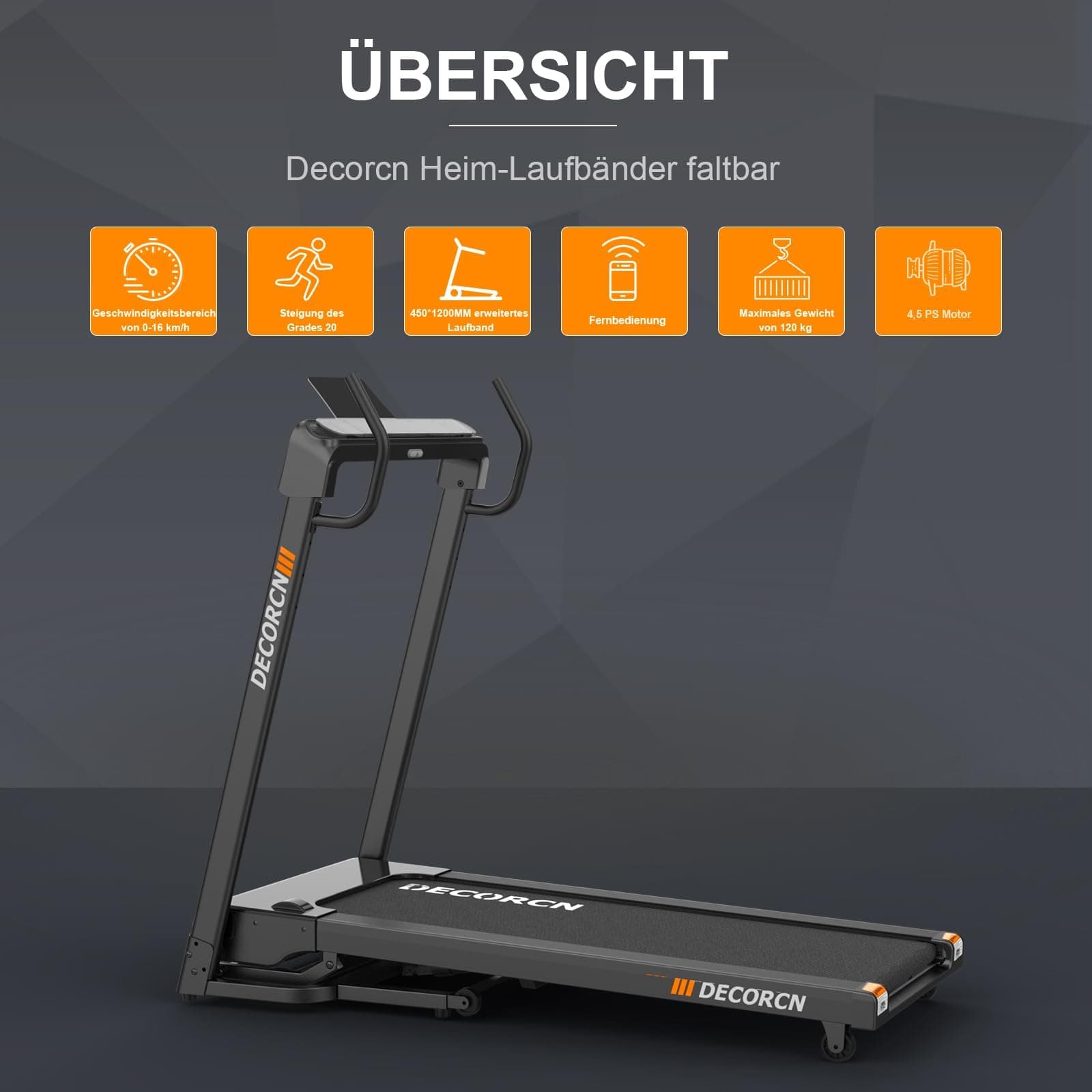 Decorcn Laufband für Zuhause – Bild 6