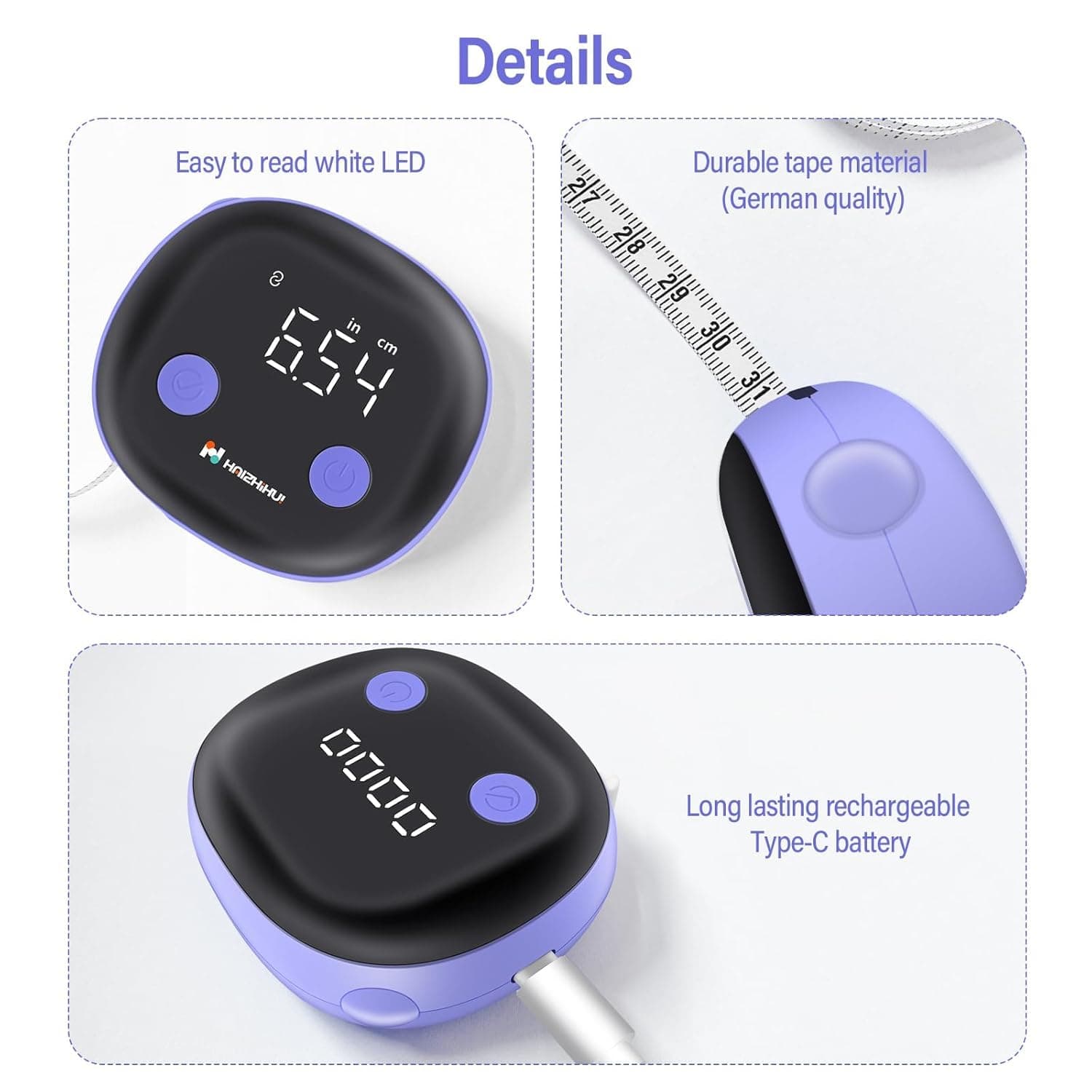 LUODIRGB Fitdays Smart Body Tape Measure – Bild 8